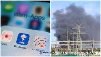 Großbrand in Salzgitter: Warum Warn-App „Nina“ erst später informierte