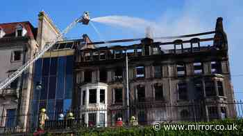 Historic Edinburgh building left in ruins after fire rages on Princes Street