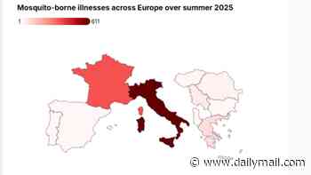 The European holiday hotspots battling deadly mosquito-borne diseases: Spain, France and Italy among popular destinations now affected by West Nile Virus and chikungunya