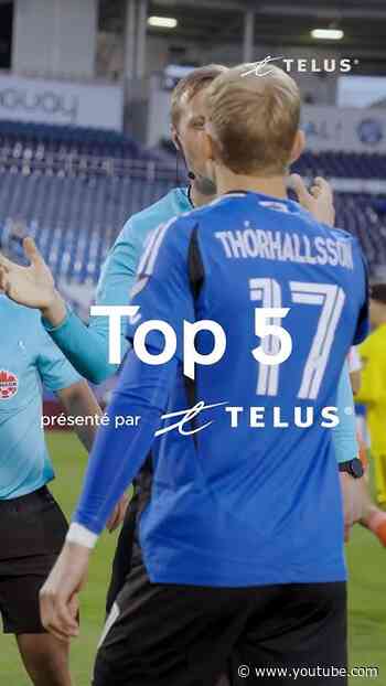 De retour pour les quarts de finale du Championnat canadien 🇨🇦 Voici le TOP 5, présenté par TELUS!