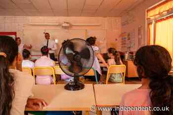 School absences in England reached nearly 20% during June heatwave amid rare red heat warning