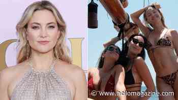 Kate Hudson is all abs in string bikini as she documents lavish family holiday to Greece