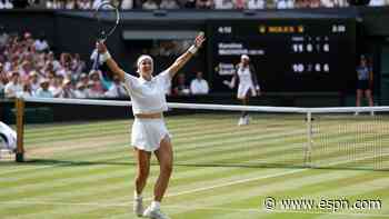 Muchova ends Gauff's run at Wimbledon in semis