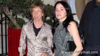 Rolling Stones rockers Mick Jagger, 82, and Ronnie Wood, 79, party with their younger partners Melanie Hamrick, 38, and Sally Humphreys, 48, as they leave new album launch bash at 2am