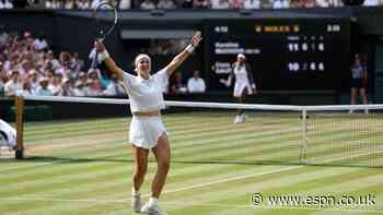 Muchova ends Gauff's run at Wimbledon in semis