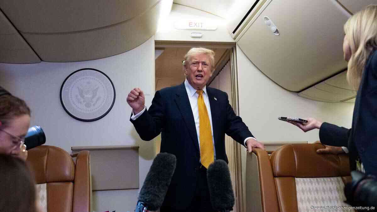 Sicherheitsbedenken wegen Iran: Trump tauscht Air Force One auf britischem Stützpunkt aus