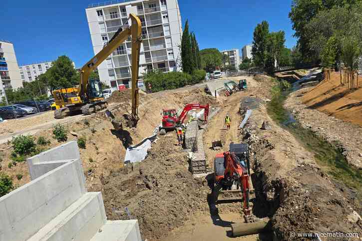 Lutte contre les inondations : entamé en 2023 pour un montant de 15,5 millions d’euros, l’élargissement du cours d’eau de la Frayère va se poursuivre à Cannes