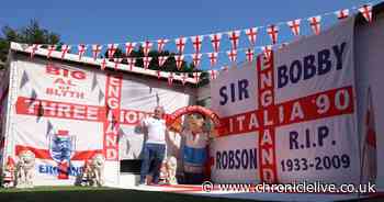 See Blyth grandad's World Cup fanzone garden as he prepares for party kick-off time
