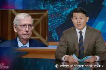 Daily Show mocks Mitch McConnell over his ‘totally legit’ 20-minute phone calls with numerous Republicans