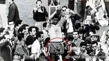 Hidden detail in iconic 1962 World Cup photo sparks wild 'time traveler' theories
