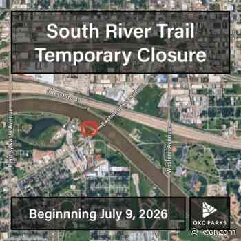 Oklahoma City Parks and Recreation Department announces trail closure starting July 9