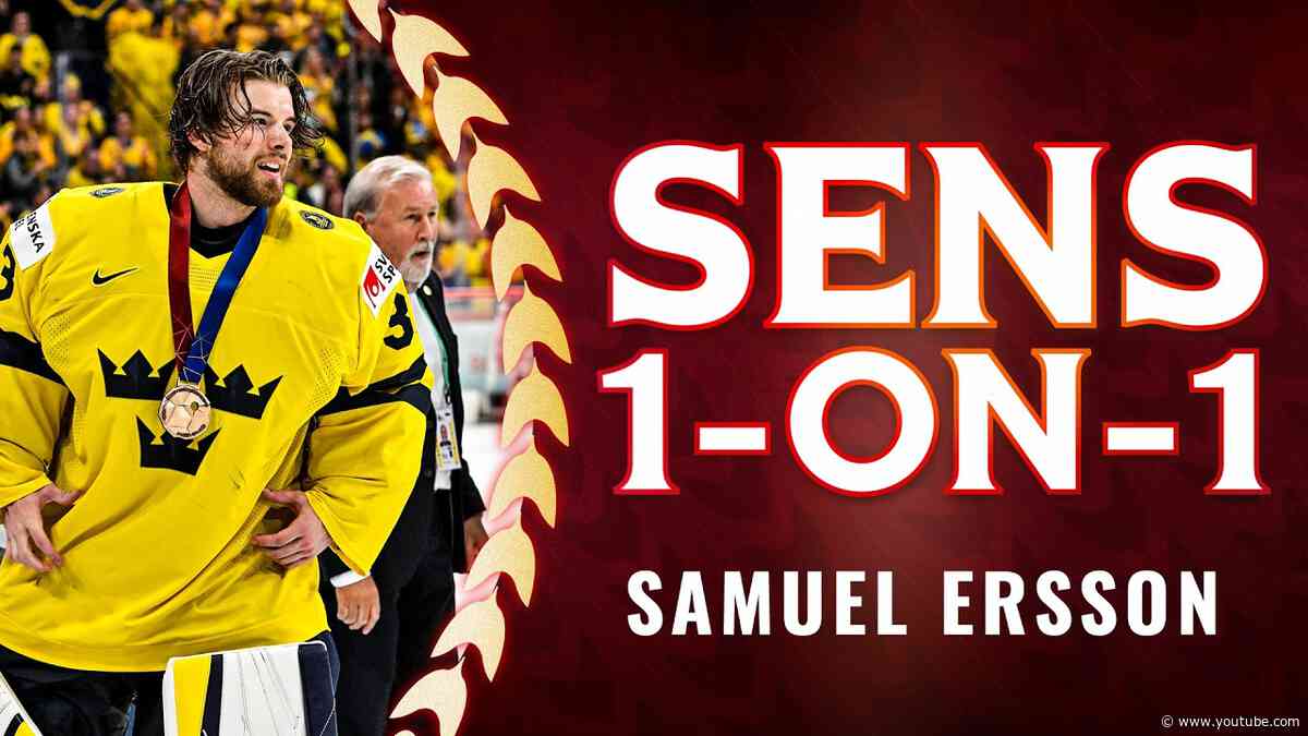 Ersson Looks Forward to "Fresh Start" With Senators