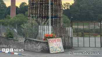 Bonfire mosque replica treated as hate-motivated offence