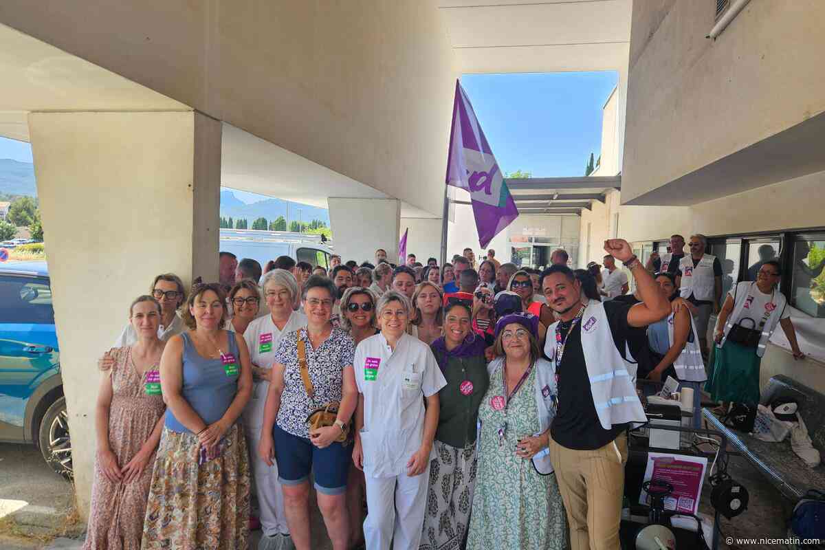 « Il fallait qu’on dise stop » : une partie du personnel de l’hôpital de Brignoles était en grève ce jeudi