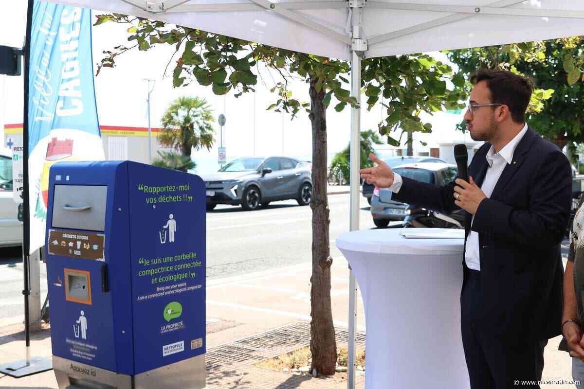 Cagnes-sur-Mer expérimente une poubelle connectée pour optimiser la collecte des déchets