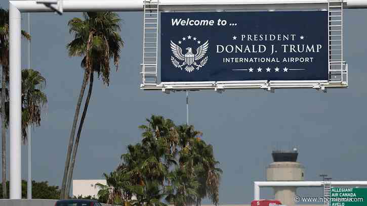 Palm Beach airport renamed President Donald J. Trump International