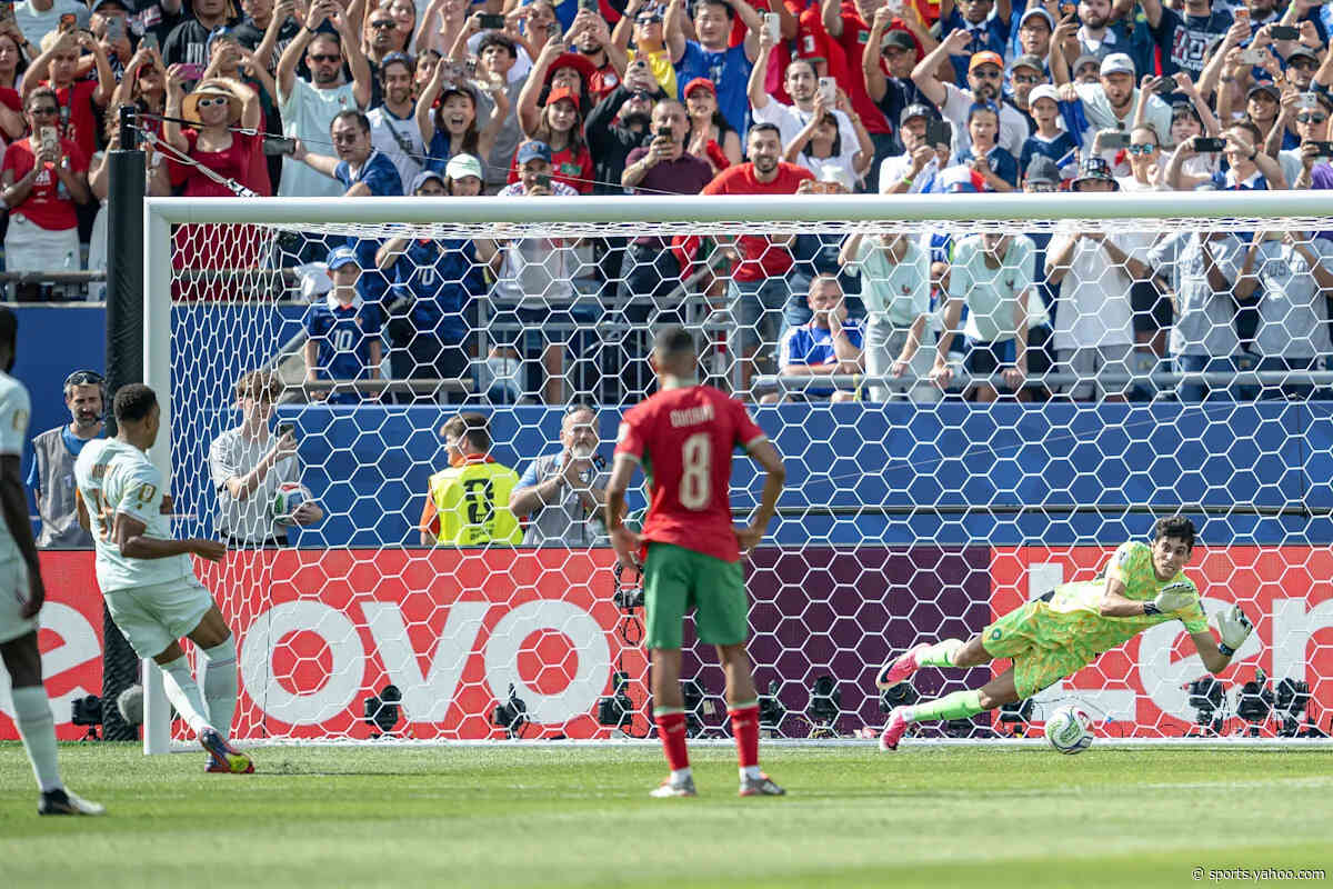 World Cup 2026: Kylian Mbappé's PK attempt saved by Morocco's Yassine Bounou after lengthy VAR review