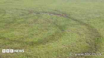 Anti-social illegal bikes tear up sports pitches