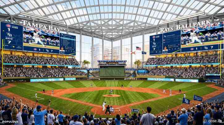 MLB in Brief: Photos of the Rays’ Stadium | Jordan Walker in the Home Run Derby