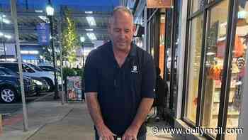 Oaf who outraged New England by chewing with his mouth open and hurling food on bakery floor is unmasked as MILLIONAIRE grandpa: Raging sister threatens to give him eye-watering punishment