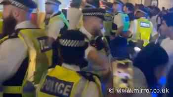 Riot police deployed in London after Morocco World Cup exit
