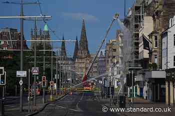 Edinburgh faces second day of disruption after Princes Street fire