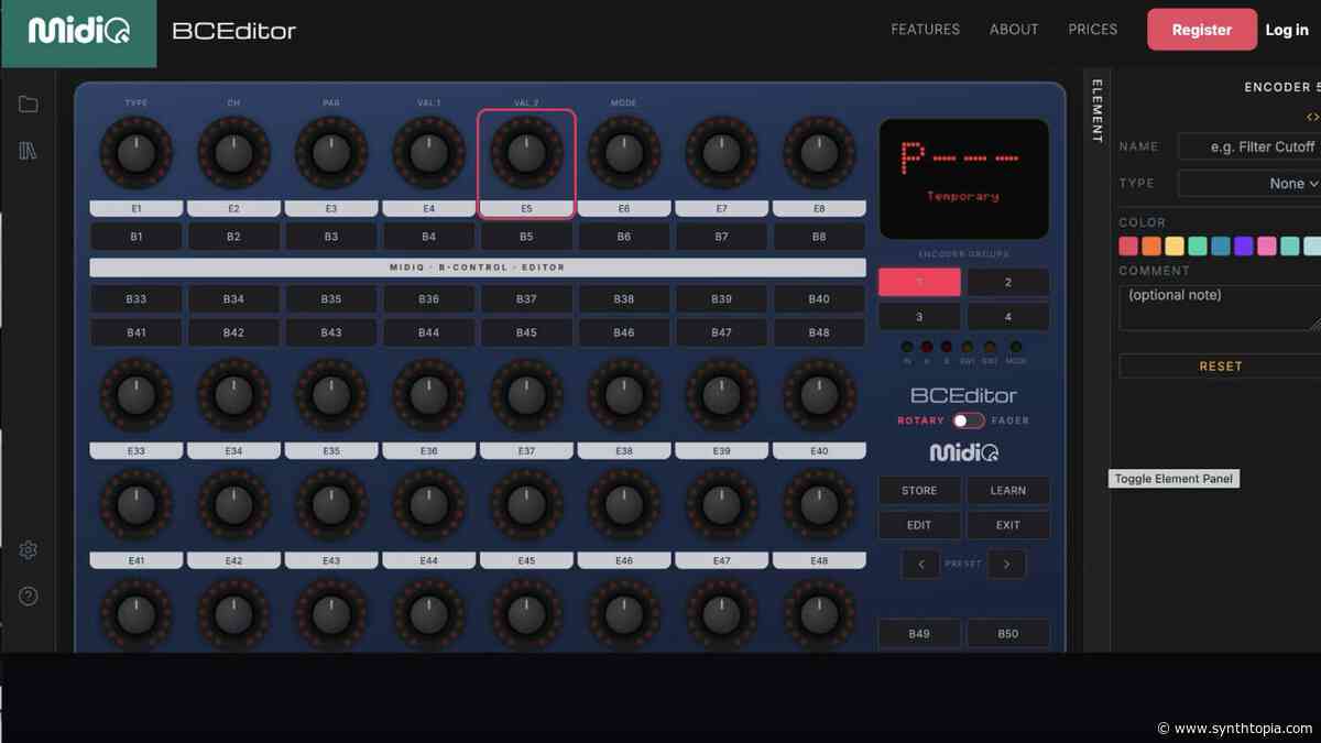 Free Editor For The Behringer BCR2000 & BCF2000 MIDI Controllers
