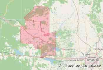 Tornado alert cancelled for Barrhead area; still in effect for Ponoka County