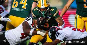 Rankin leads the way with three TDs as Elks run over Redblacks 40-17