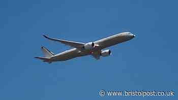 Why was a huge Airbus plane flying low over Filton on Wednesday?
