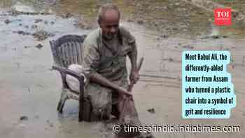 Meet Babul Ali, the differently-abled farmer from Assam who turned a plastic chair into a symbol of grit and resilience