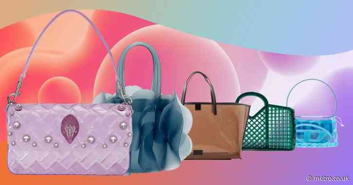 Fashion fans are swapping raffia totes for colourful jelly bags this summer