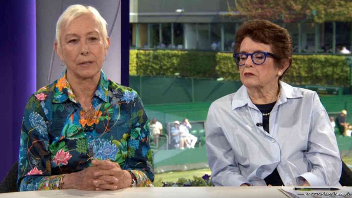 BBC star fights back tears during live Wimbledon coverage and says 'I can't talk about it'