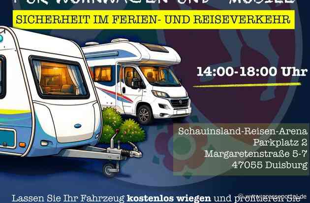 POL-DU: Kostenlose Wiegeaktion für Ihr Zuhause auf Rädern: Gut vorbereitet in die Camping-Ferien starten