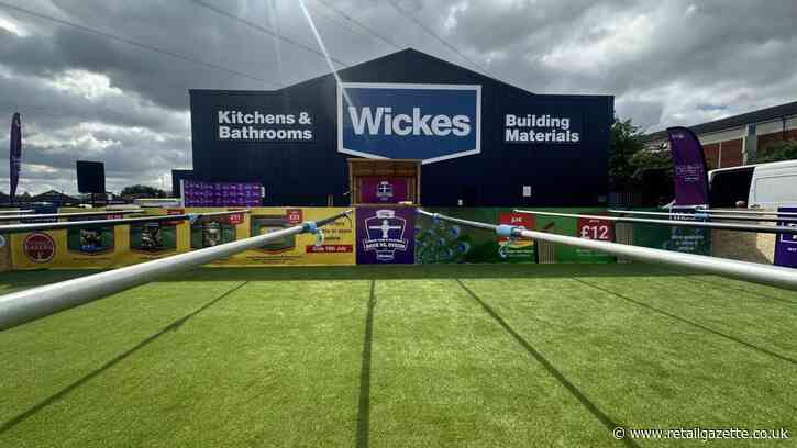 Wickes and Bauer Media unveil life sized human table football pitch