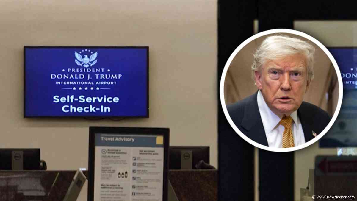 Eerste beelden: vliegveld Palm Beach officieel vernoemd naar Donald Trump