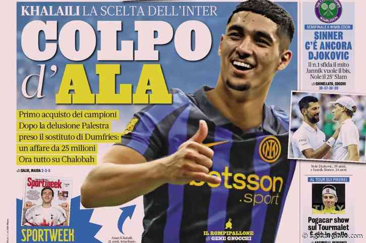 Today’s Papers – Inter welcome Khalaili, big Fiorentina deal