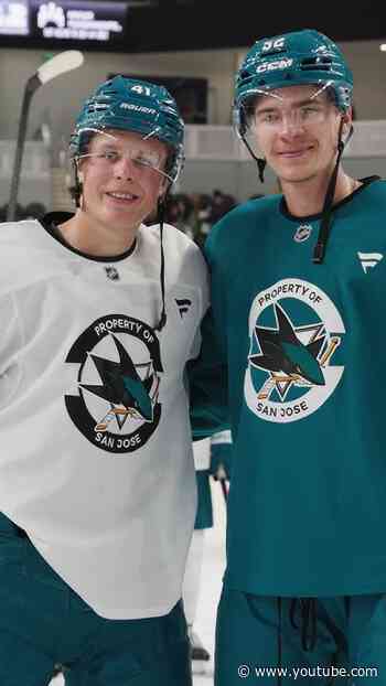 The camp finale. ⛺️  #hockey #nhl #sharks