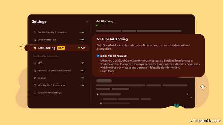 DuckDuckGos web browser will now automatically block YouTube ads