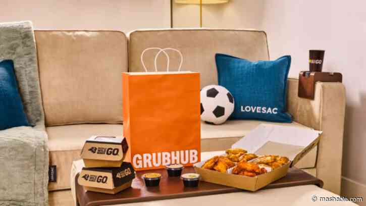 Grubhub’s latest hack lets you add a Lovesac couch to your wings order — how to qualify for this wild World Cup promo