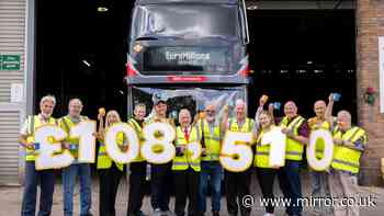 Lucky bus driving syndicate bag slice of £110k EuroMillions windfall
