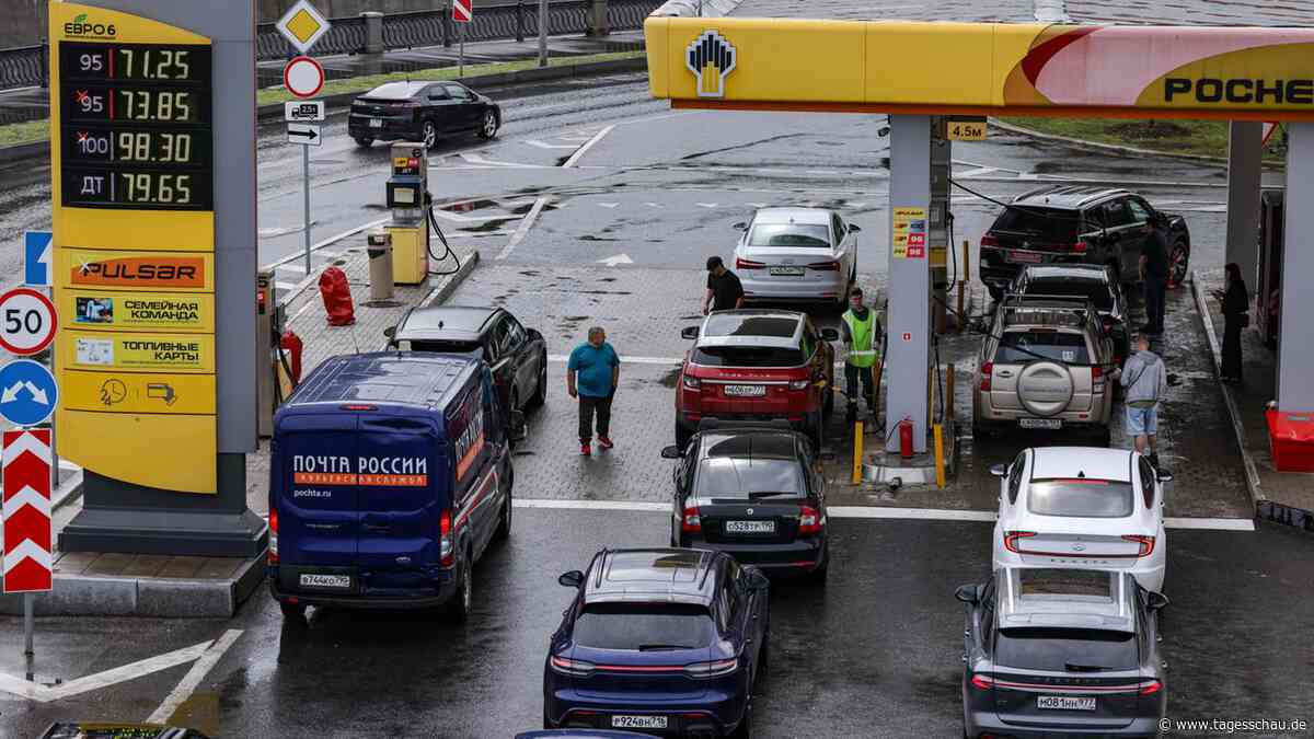 Kraftstoffkrise: Langes Warten an Russlands Tankstellen
