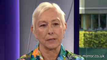 Martina Navratilova fights back tears live on BBC and admits – 'I can't talk about it'