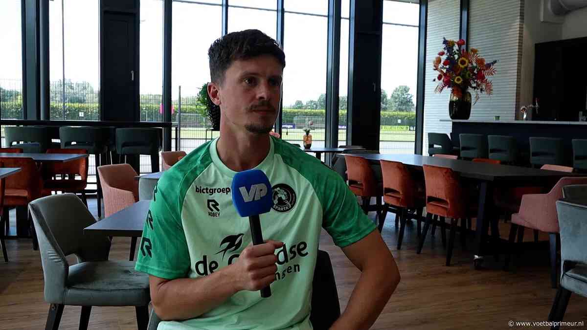 Kuipers heeft grote ambities: 'Iets wat Sparta heeft laten zien de laatste jaren'