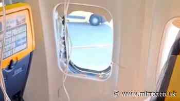 Ryanair passenger 'sucked up to his shoulders' through shattered plane window
