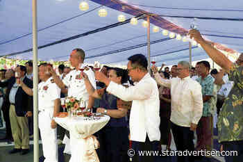 Filipino dignitaries embrace hospitality amid outside protests