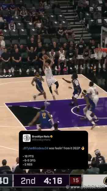 Tyler Bilodeau = SHARPSHOOTER 🎯 #brooklynnets #nba #basketball