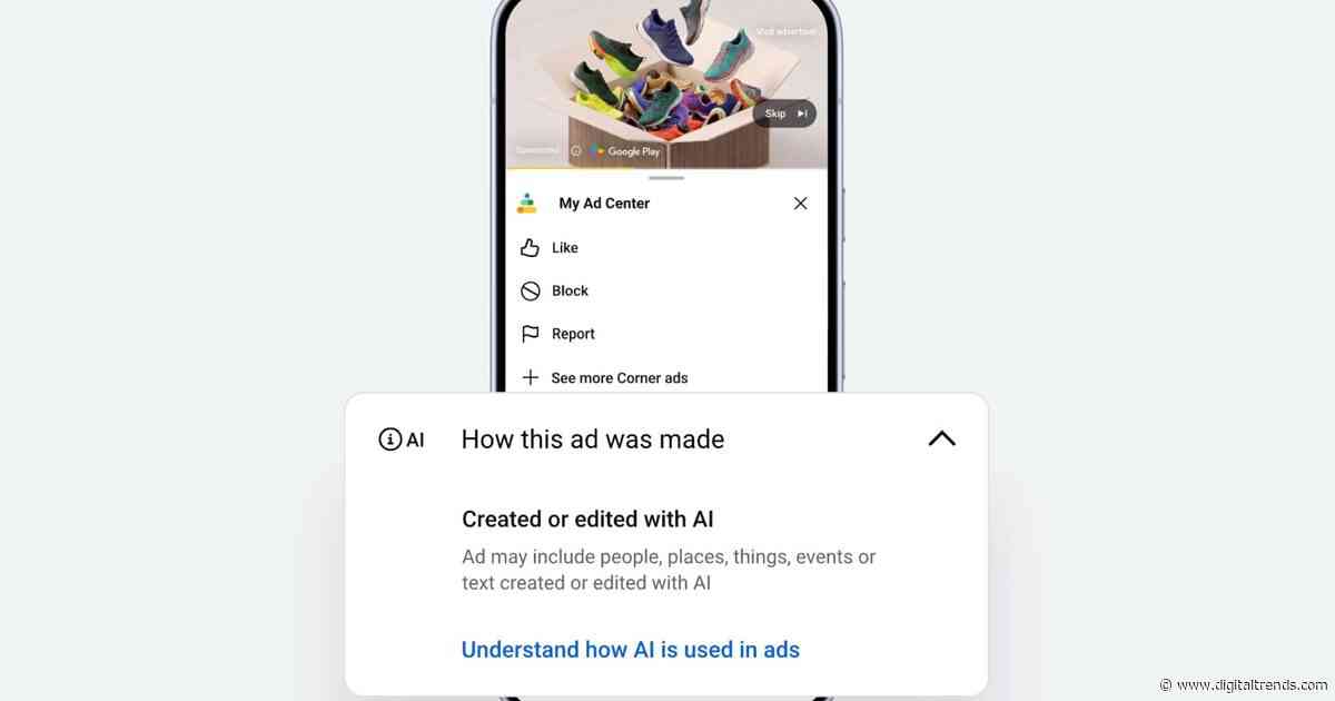 You can now check if a Google ad was made using AI