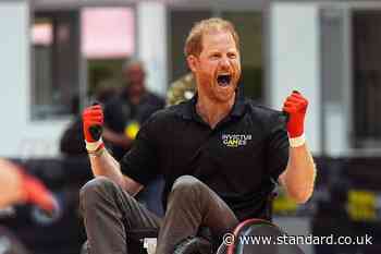 Harry’s wheelchair rugby skills impress as Invictus Games countdown begins