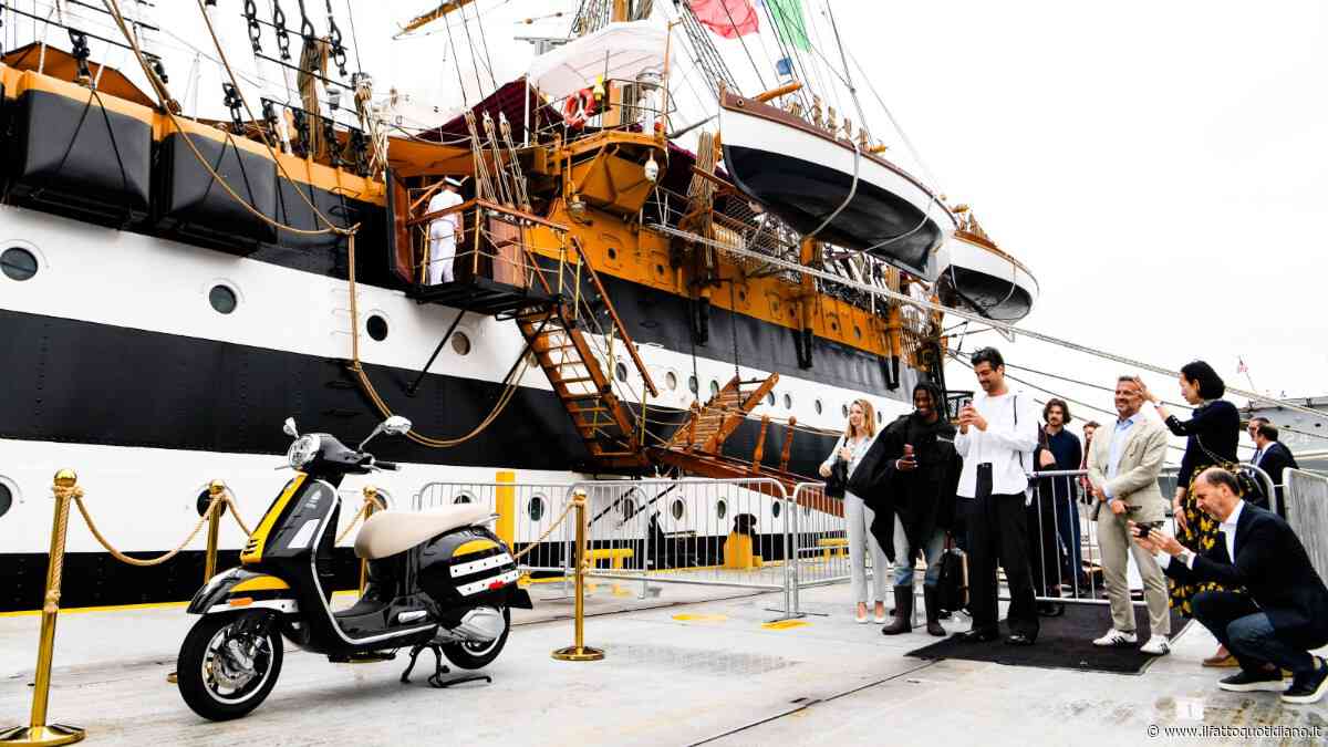 Vespa incontra l’Amerigo Vespucci a New York. Nasce un esemplare unico